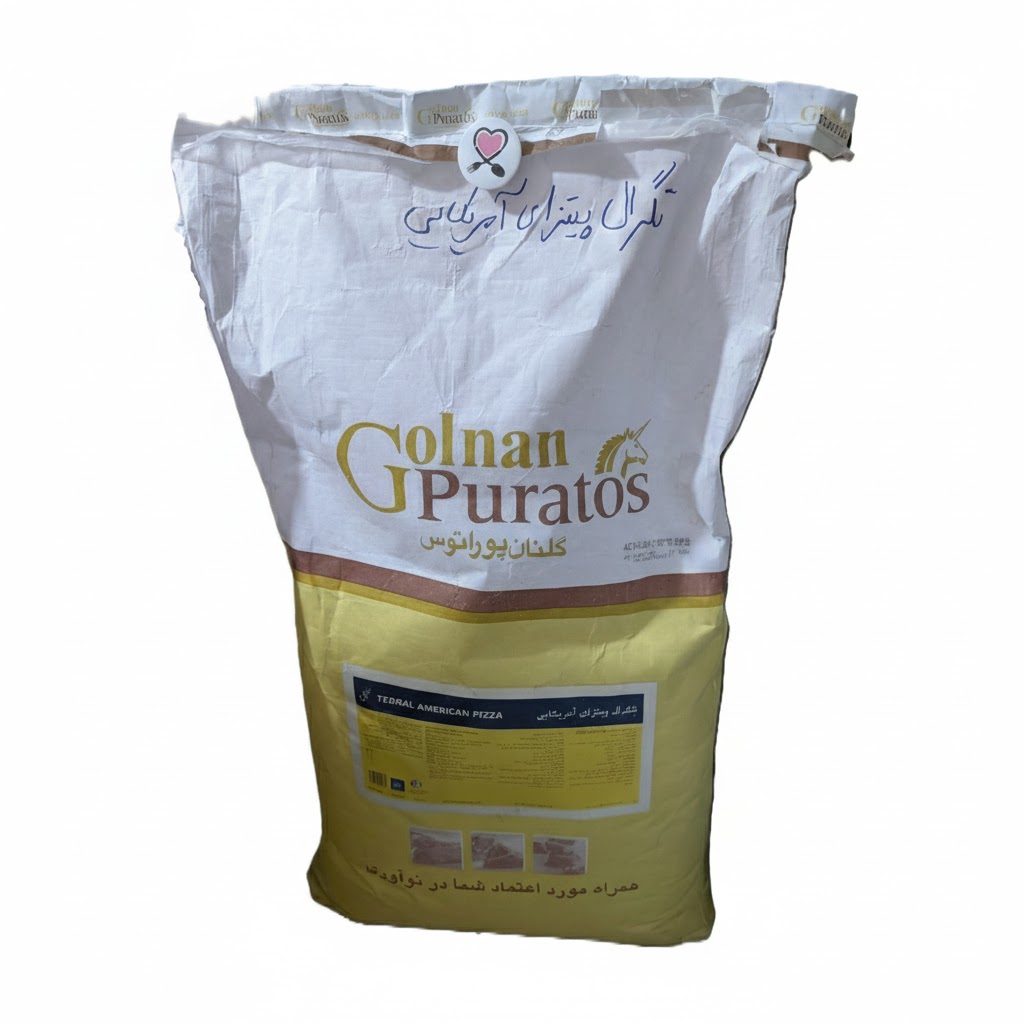 پودر نیمهآماده تگرال پیتزا آمریکایی پوراتوس برای خمیر پیتزا ضخیم و ترد