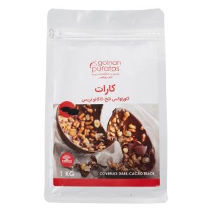 شکلات سکه ای تلخ کاکائو تریس کارات یک کیلویی گلنان پوراتوس