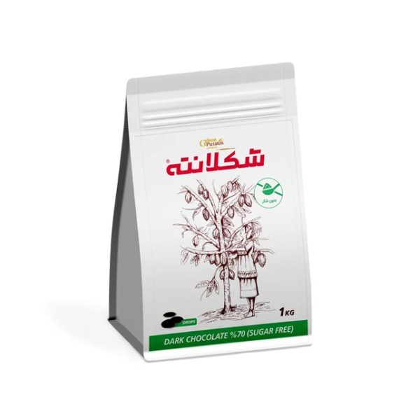 شکلانته 70 ی شکلانته سکه ای تلخ 70% بدون شکر گلنان پوراتوس یک کیلویی - Image 1