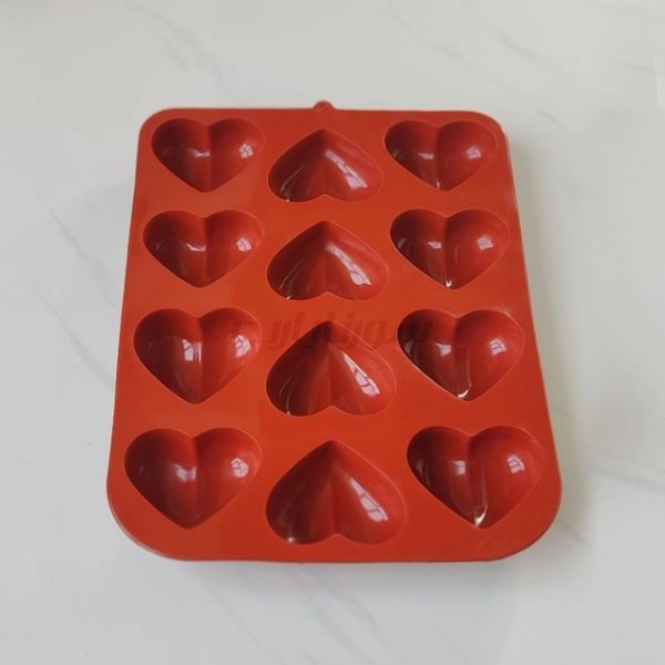 قالب سیلیکونی قلب 12 خانه بزرگ - Image 4