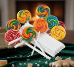 چوب آبنبات پلاستیکی ۱۳.۵ سانتی متر سفید و بهداشتی