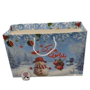ساک آدم برفی شاخه انار افقی بزرگ یلدا