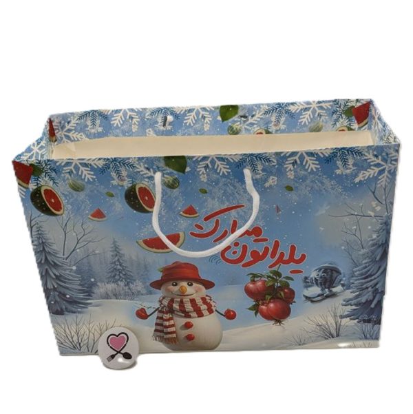 پاکت افقی آدم ساک آدم برفی شاخه انار افقی بزرگ یلدا - Image 1