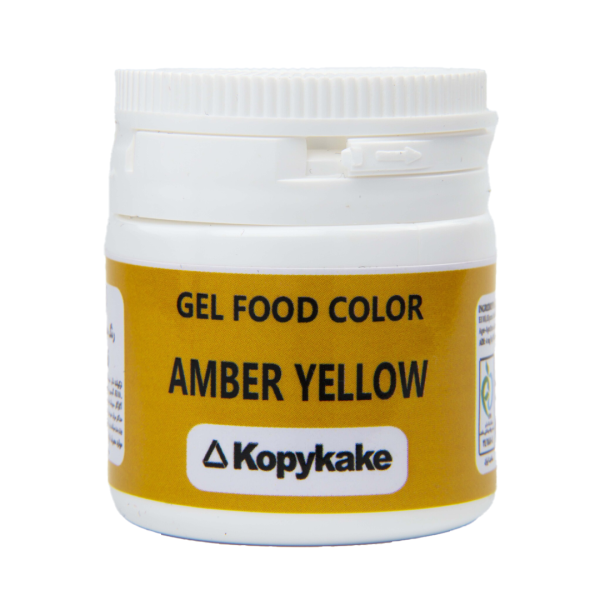 رنگ خوراکی ژله‌ای کپی کیک زرد کهربایی ۳۵ گرمی (Amber Yellow) - Image 1