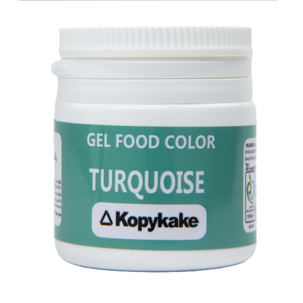 9 رنگ خوراکی ژلهای کپی کیک فیروزهای ۳۵ گرمی (Turquoise) - Image 1