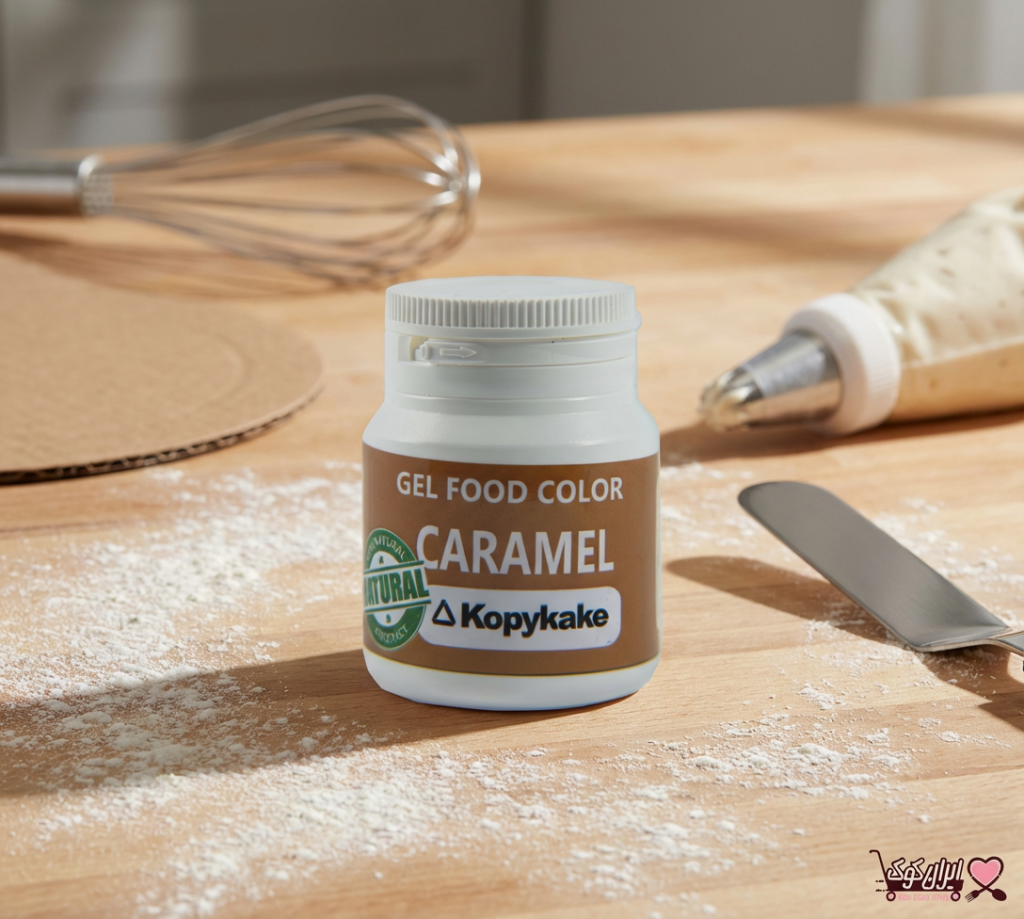 رنگ خوراکی ژله‌ای کاراملی کپی کیک
