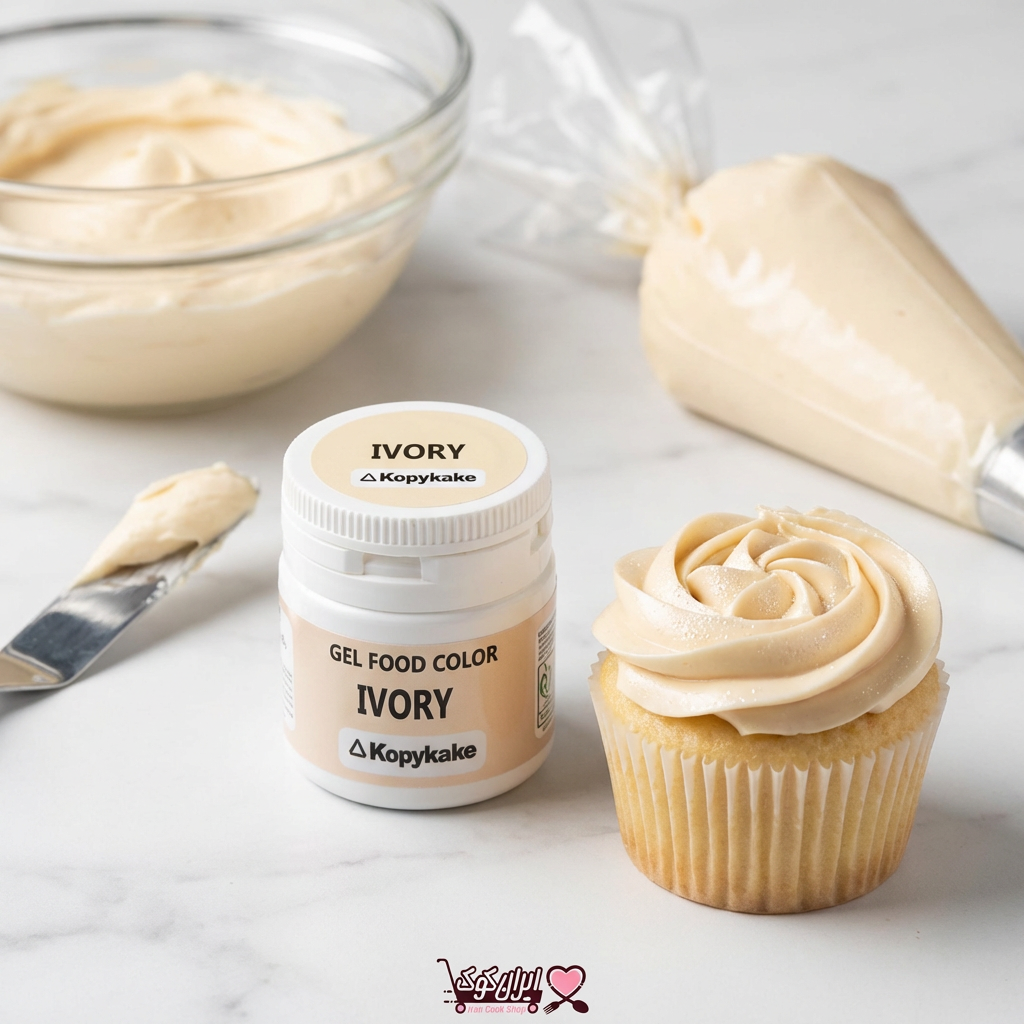 رنگ خوراکی ژله‌ای رنگ پوست کپی کیک ۳۵ گرمی