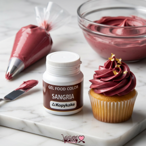 رنگ خوراکی ژله ای عنابی کپی کیک 100 گرمی (Sangria)