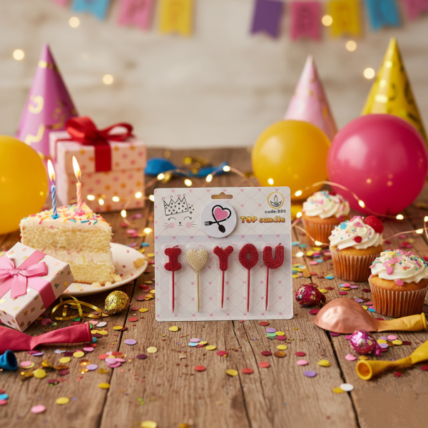شمع تولد آی لاو یو 5 عددی (Top Candle) تاپ کندل - Image 3