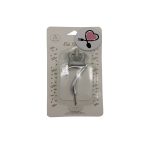 شمع عدد 7 نقره ای تاج دار