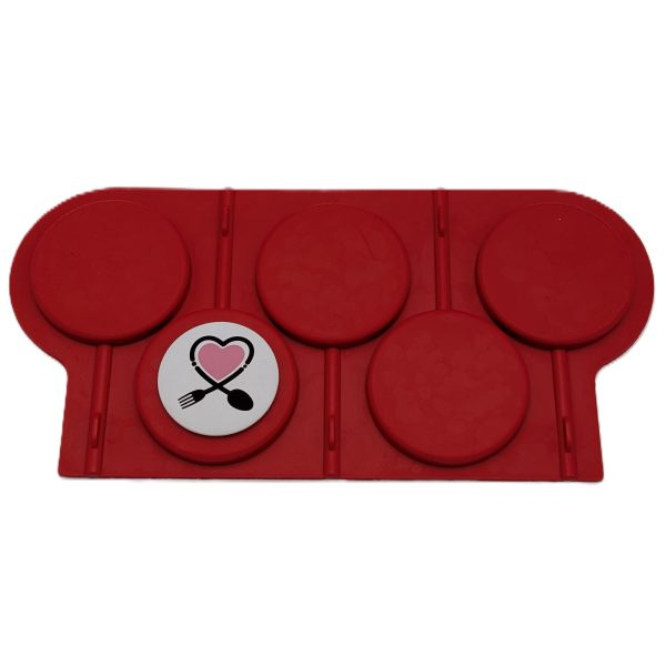 قالب سیلیکونی آبنبات دایره بزرگ 5 خانه 6 سانتی مارکو - Image 2