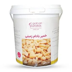 خمیر بادام زمینی گلنان پوراتوس 1 کیلویی 100 درصد خالص