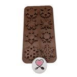 قالب شکلات دانه برف سیلیکونی