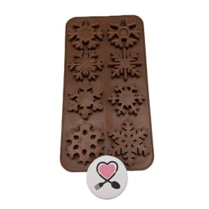 قالب شکلات دانه برف سیلیکونی