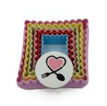 کاتر مربع رنگی 5عددی 2طرفه مارکو - Image 3