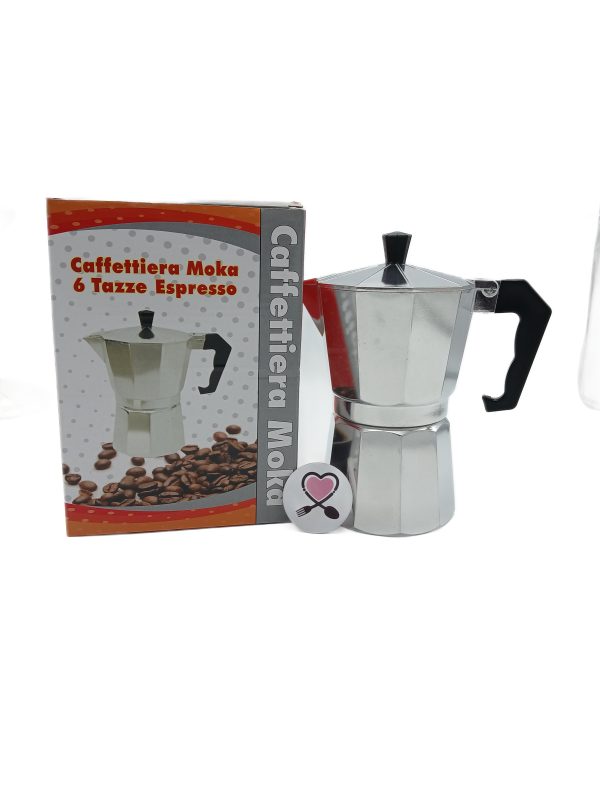 قهوه جوش رو گازی 6 کاپ آلومینیوم - Image 1