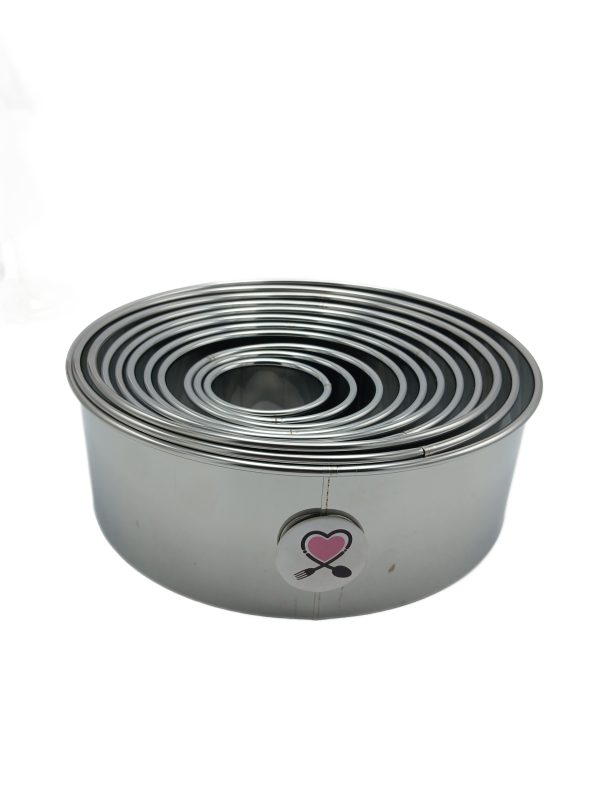 کاتر برش شیرینی پزی 11 تایی استیل - Image 1