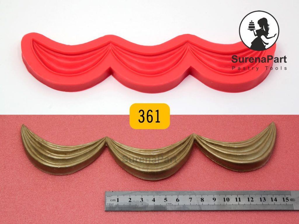 مولد سیلیکونی والان پرده سورنا پارت | قالب تزیین حرفه‌ ای کیک