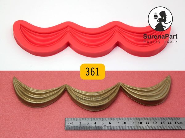 مولد سیلیکونی والان پرده سورنا پارت | قالب تزیین حرفه‌ ای کیک