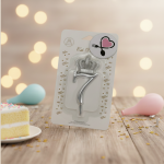 خرید شمع نقره‌ ای تاجدار عدد 7 | شمع شیک و لاکچری