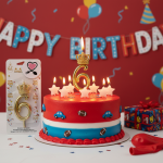 شمع تولد طلایی تاجدار عدد ۶ | شمع تولد لاکچری و خاص