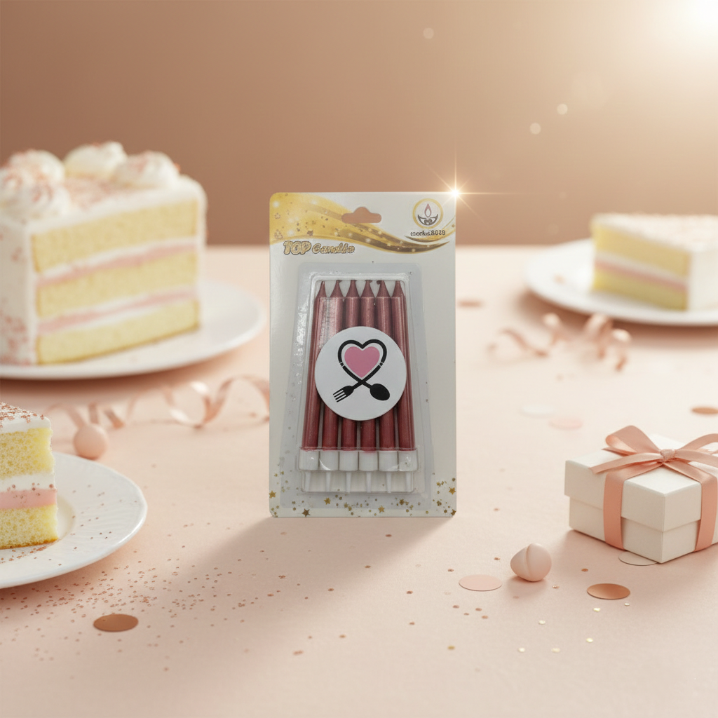 خرید شمع تولد ۶ عددی تاپ کندل | شمع تولد ساده و باکیفیت Top Candle