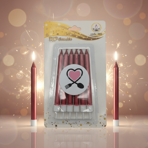 شمع ۶ عددی تاپ کندل | شمع تولد ساده و باکیفیت Top Candle