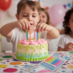 شمع طرح پاستیلی تاپ کندل 12 عددی | شمع تولد خاص