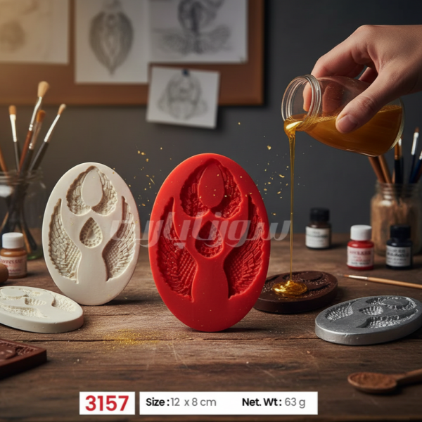 خرید قالب سیلیکونی طرح بال فرشته سورنا پارت | قالب تزئین کیک و فوندانت حرفه‌ای