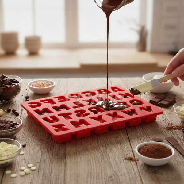 قالب سیلیکونی حروف لاتین سورنا پارت | قالب حروف انگلیسی فوندانت فانتزی