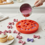 مولد سیلیکونی طرح پاپیون ۹ عددی سورنا پارت | قالب فوندانت طرح پاپیون