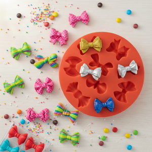 خرید قالب سیلیکونی طرح پاپیون ۹ عددی سورنا پارت | قالب سیلیکونی فوندانت طرح پاپیون