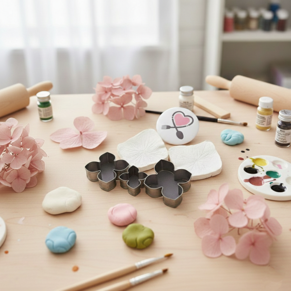 خرید ست کاتر و وینر طرح گل هیدرانژیا | وینر حرفه‌ ای گل‌ سازی