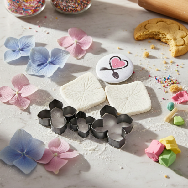 خرید ست کاتر و وینر طرح گل هیدرانژیا | ابزار حرفه‌ ای خمیر چینی