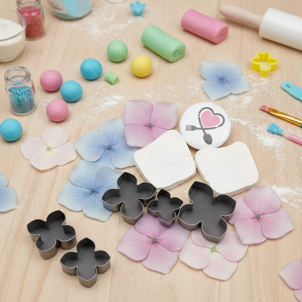 خرید ست کاتر و وینر طرح گل هیدرانژیا | وینر و کاتر حرفه‌ ای گل‌ سازی