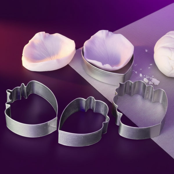 خرید ست کاتر و وینر رز باغی سورنا پارت | ابزار ساخت گل رز طبیعی فوندانتی