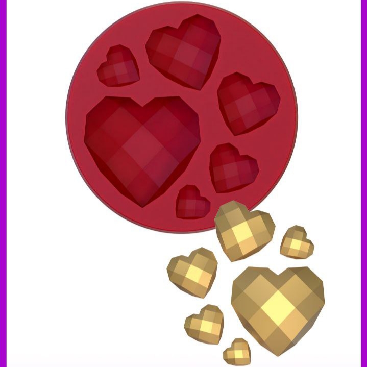 مولد سیلیکونی قلب اوريگامی جور سورنا پارت ۶ عددی