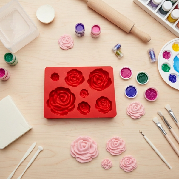 خرید مولد سیلیکونی گل رز 7 عددی سورنا پارت