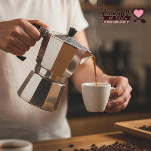 خرید قهوه جوش آلومینیوم 3 کاپ | قهوه جوش سه کاپ سبک و مقاوم