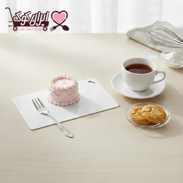 خرید زیر کیکی ام دی اف مستطیل 10×20 | پایه کیک چوبی سفید