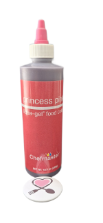رنگ خوراکی ژله ای صورتی قرمز (princess pink) شف مستر