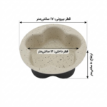 قالب ته چین درب دار طرح ستاره ۵ پر