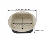 قالب ته چین درب دار طرح مربع - Image 3