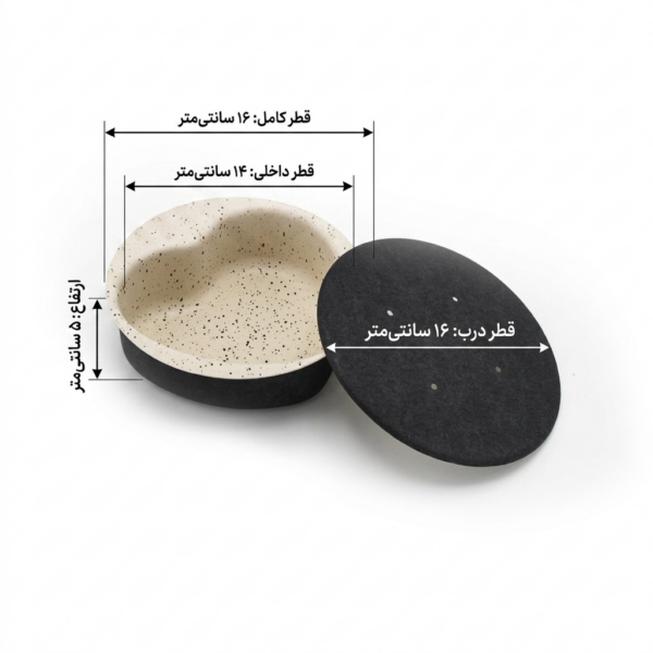 قالب ته چین درب دار طرح قلب - Image 5