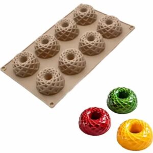 قالب سیلیکونی وارداتی طرح زنبوری ۸ خانه