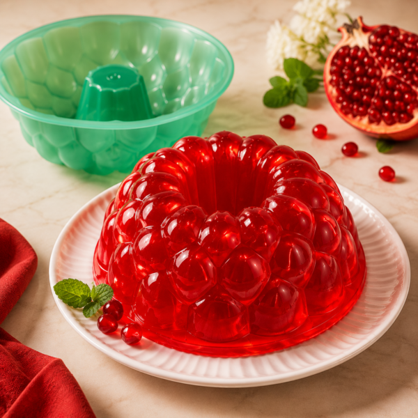 قالب ژله شیفون دار حبابی