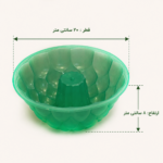 قالب ژله شیفون دار حبابی