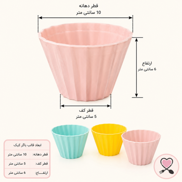 قالب ژله پلاستیکی طرح باگر کیک