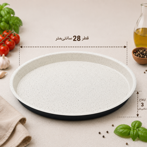 قالب پیتزا گرانیتی قطر ۲۸