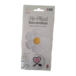 بادکنک فویلی طرح گل بابونه سایز متوسط (وارداتی)